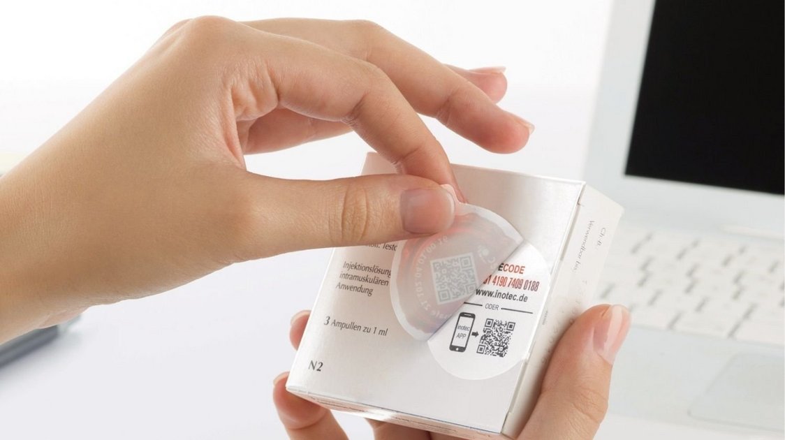 inotec Sicherheitsetiketten Produktschutz inoverify inotec Photo of Sicherheitsetiketten Produktschutz inoverify