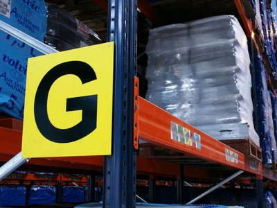 inotec Barcode Lagergangsschild Multilevel